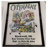 Ottaway Amusement Co framed poster, 27"x21"