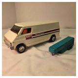 2 Ertl models; Massey Ferguson van, 11" long