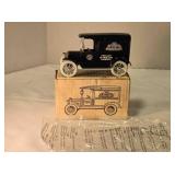 Ertyl Model T bank; Locking coin bank w/key