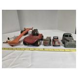 Vintage automotive-theme toys and parts