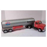 Vintage ERTL Amoco press steel toy tanker truck