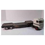 Vintage ERTL pressed steel J I Case semi toy