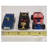 3 Hot Wheels model cars; Jack Hammer