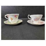 2 teacups & saucers; Royal Albert England, 3ï¿½"