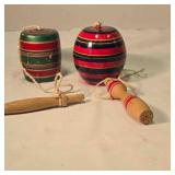 2 Mexican Balero toys
