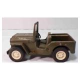 Vintage Tonka steel green Army Jeep from