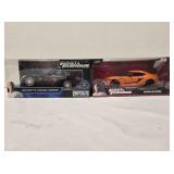 2 diecast cars; Fast & Furious models, 8" long