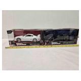 2 diecast cars; Fast & Furious models, 8" long