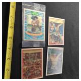 5 holographic Baseball Cards