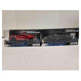 2 diecast cars; Fast & Furious models, 8" long