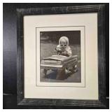 Sassy girl driver framed photo