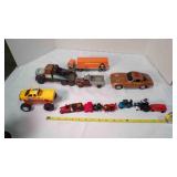 11 toy vehicles; 8" Corvette, takes 3 AA batteries