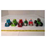 6 Comic characters; 3 Roller Bubble Gum