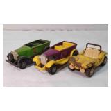 3 Vintage Tiny Tonka roadster; Stinger car