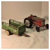 Hubley Tractor (9" long) & Ford Trailer (10ï¿½")
