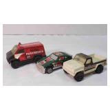 Vintage Tonka vehicles paramedics; race car