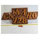 Wood Chevy symbol w/Camaro Z28 lettering