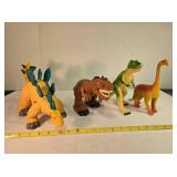 4 model dinosaurs; Fisher-Price Stegosaurus