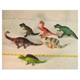 6 model dinosaurs