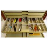 Vintage Plano Phantom Series Tackle Box w/Lures