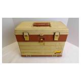 Vintage Plano 4-Drawer Tackle Box w/Lures, hooks