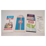 4 Vintage State Maps & Travel Aids