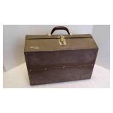 Vintage Kennedy Kits Hip-Roof Cantilever TackleBox