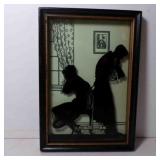 Vintage Reverse Painted Silhouette "The First