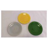 3 Vintage Ceramic Serving Plates 2 Fiesta Plates