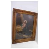 Vintage Framed Print (Litho?) of "Christ in the
