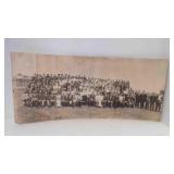 Antique Panoramic Photograph Large Group Church