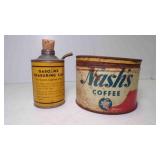 Vintage EMPTY Small Gasoline Measuring Can for