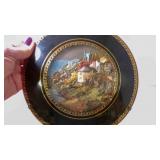 Vintage Lenticular Foil Dome Wall Plate 8" Around