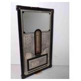 Vintage Salesman Sample Wall Mirror & Thermometer
