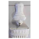 3 Vintage Ceramic Lavabo Wall-Mounted Fountain