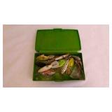 Vintage Plastic Box Filled w/Vintage Lures