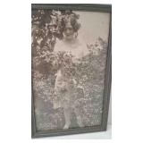 7½" X 11½" Framed Black & White Photo Woman in