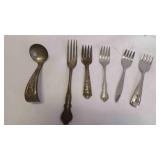 6 Silver-Plated Specialty Serving Pieces