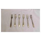 6 Vintage "The Sherwood Pattern" Dinner Forks