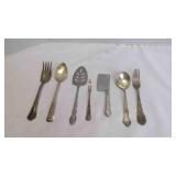 7 Vintage Silverware Specialty Serving Pieces