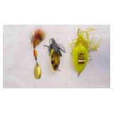 3 Topwater Bass Spinner & Clacking Fishing Lures