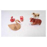 OLD Plastic Hollow Farm Animals