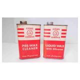 Vintage Cities Service Pre-Wax Cleaner & Liquid