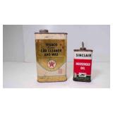 Vintage Texaco Super Car Cleaner & Wax & Sinclair