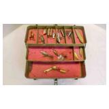 Vintage "My Buddy" Metal Tackle Box w/Lures