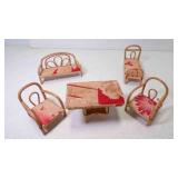 Vintage Doll House Miniature Furniture - Table Has