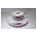 Vintage Japan Porcelain Teacup & Saucer Floral