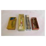 4 Vintage Bass Fishing Lures