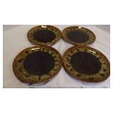 4 Canonsburg Pottery Carefree Ironstone Plates