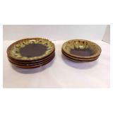 8 Canonsburg Pottery Carefree Ironstone Dishes